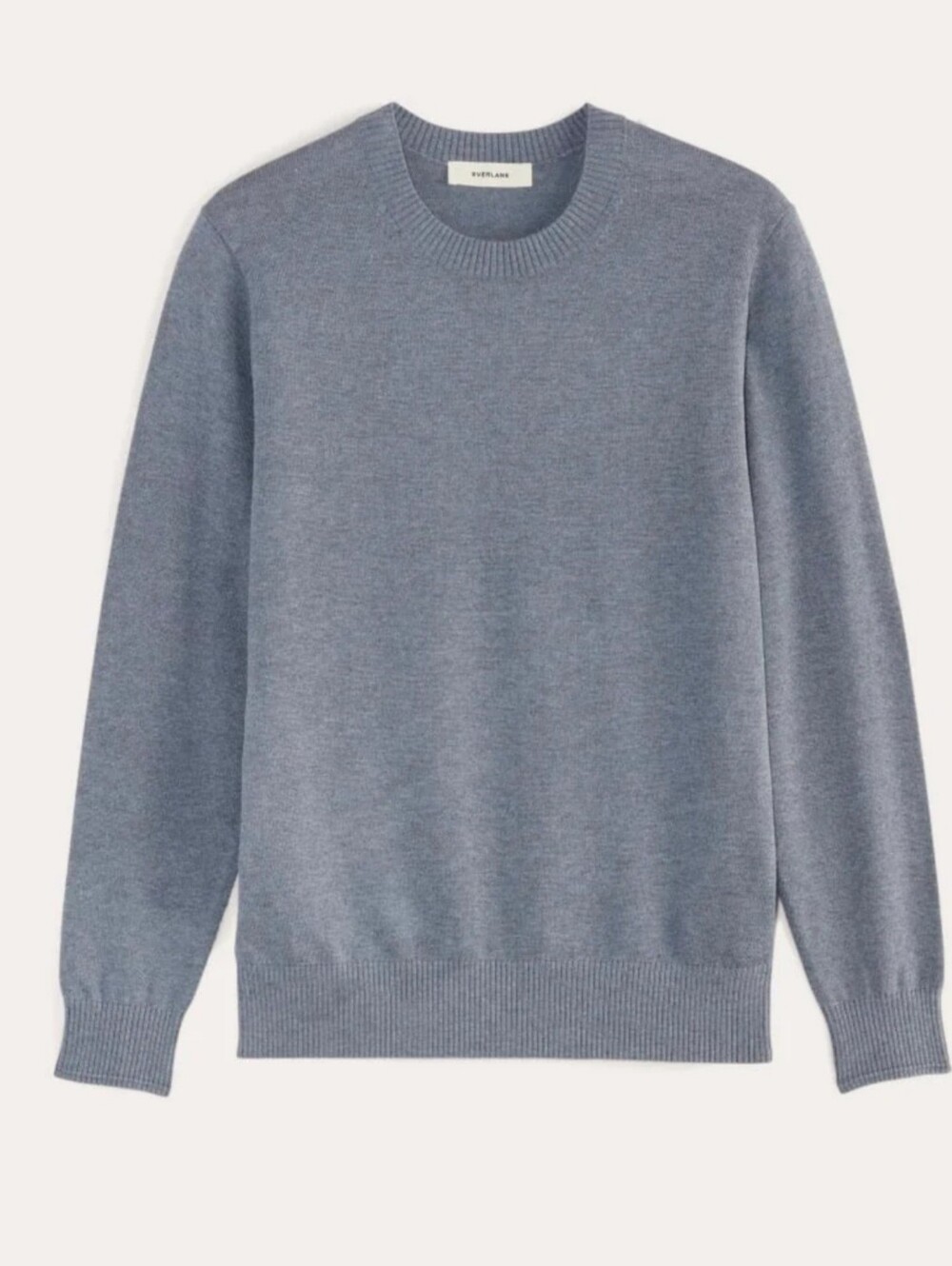 Everlane Blue Gray Cotton Crew Sweater  Men's Women's Unisex Size XS S